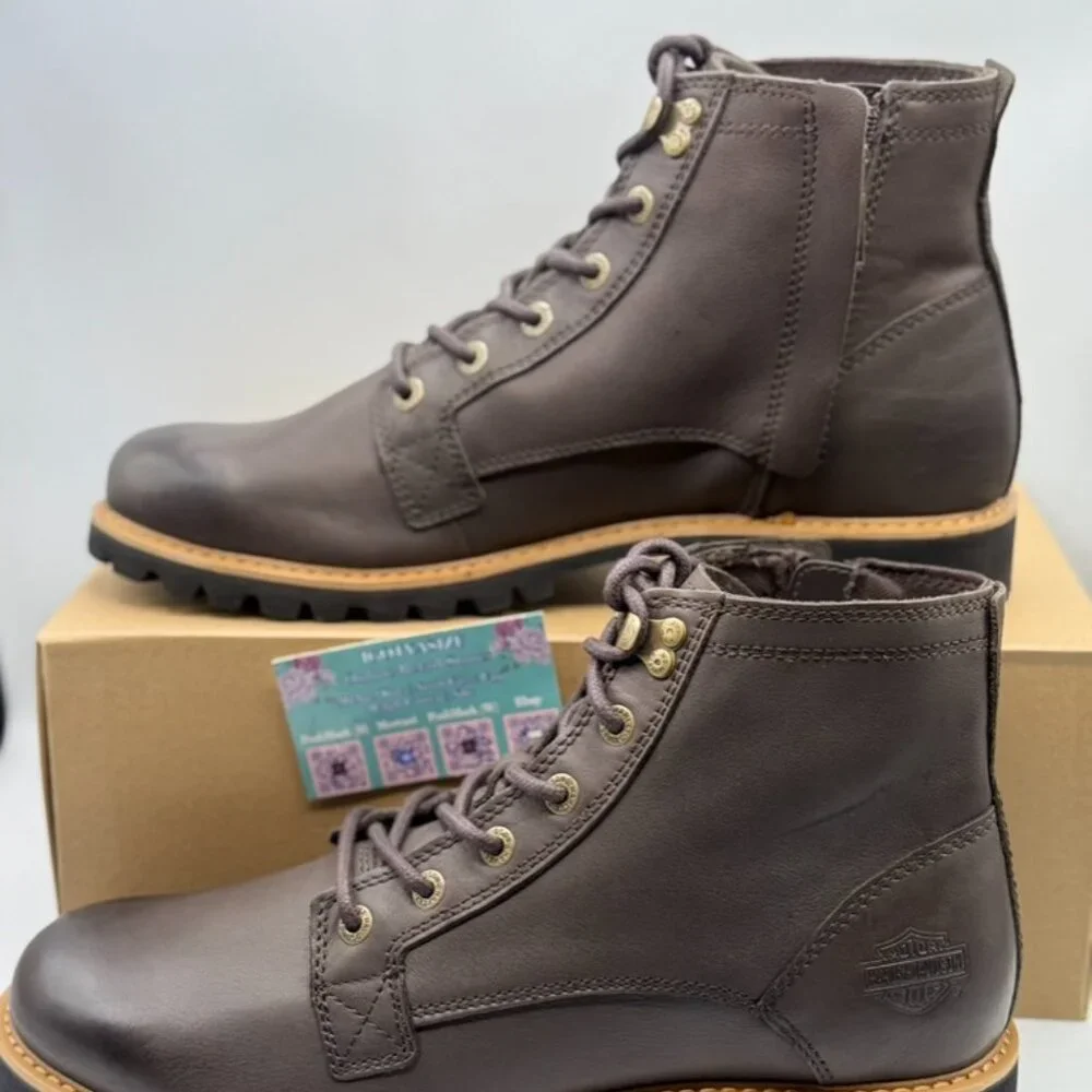 Harley-Davidson Men's Gardner 5-Inch Leather‎ Motorcycle Boots, Brown
